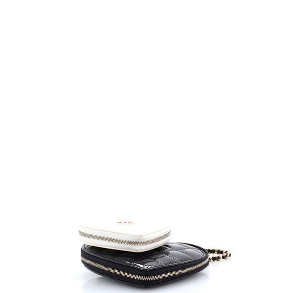 Chanel Double Heart Clutch With Chain #219387C39B - Picture 5 of 8